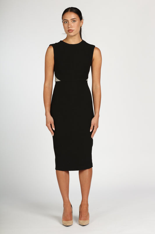 High Neck Shift Dress