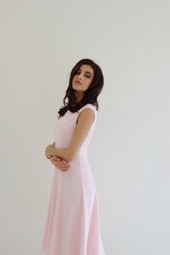 Light pink a line on sale dress