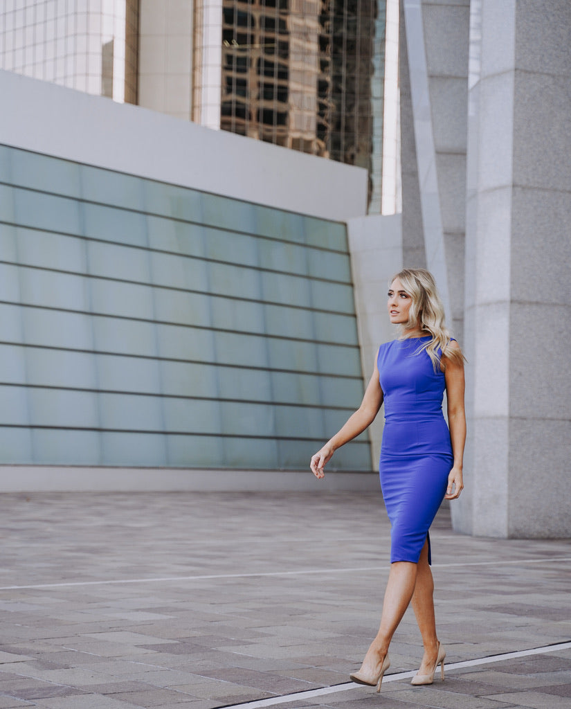 The Serena Dress in Blue